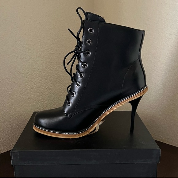 Black combat heel - Picture 3 of 5